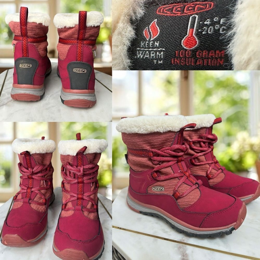 🔥 KEEN || Winter Snow Insulated Terradora Apres Fur Lined Hiking Boot Size 5